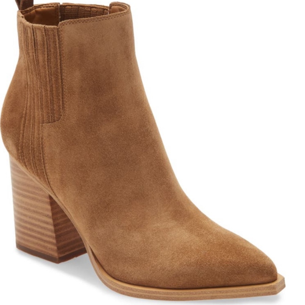 Marc Fisher Tan Ankle Boots